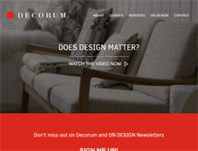 Tablet Screenshot of decorummedia.com